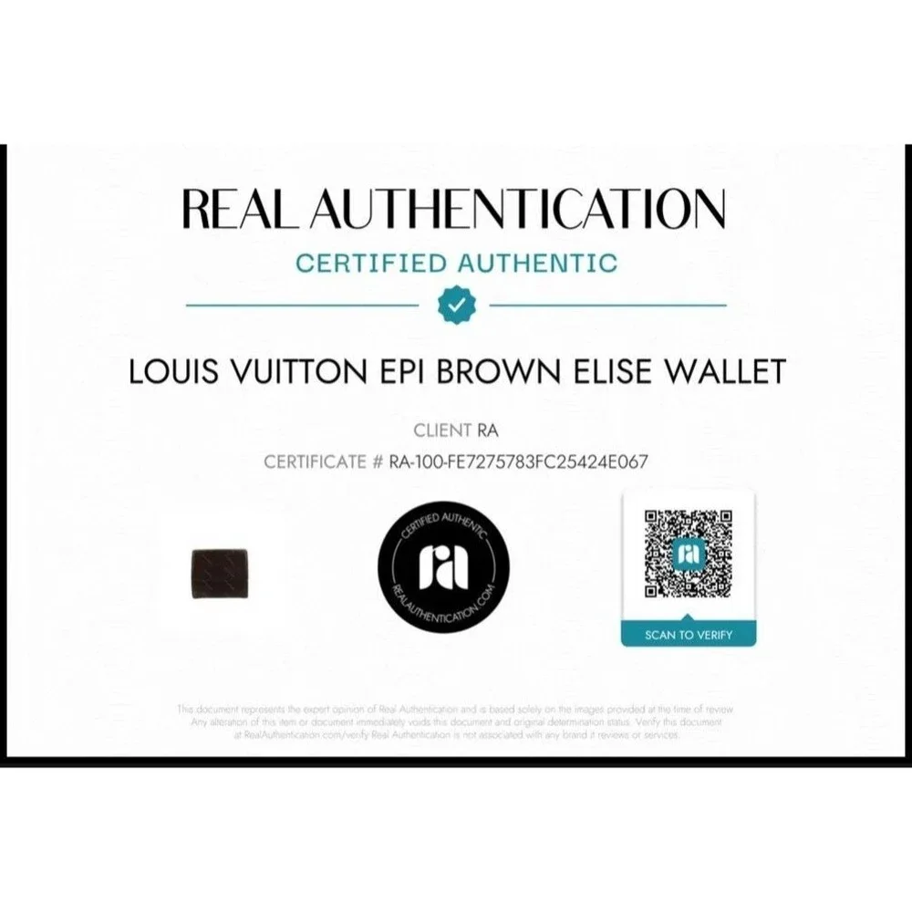LOUIS VUITTON Epi Portefeiulle Elise Leather Wallet SP0013 Digital COA Included